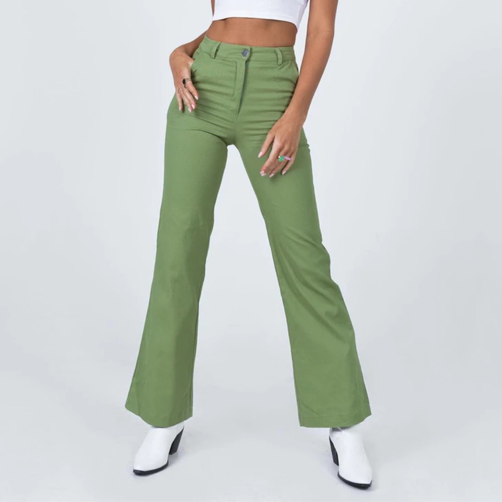 Princess Polly Green Carson Pants